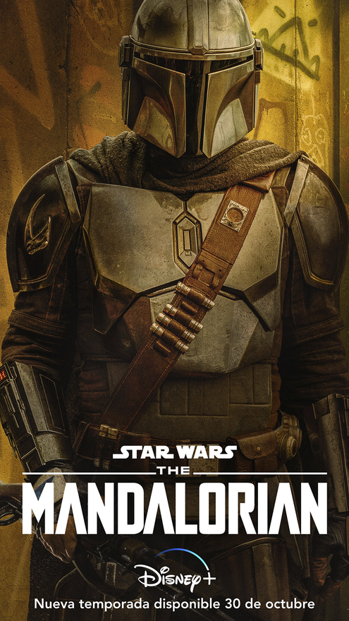 The Mandalorian (Pedro Pascal), en un póster de la segunda temporada