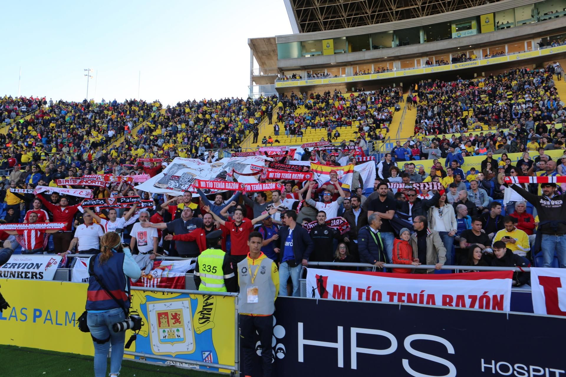 Imagen del partido entre la UD Las Palmas y el Sevilla FC. Alejandro Ramos.