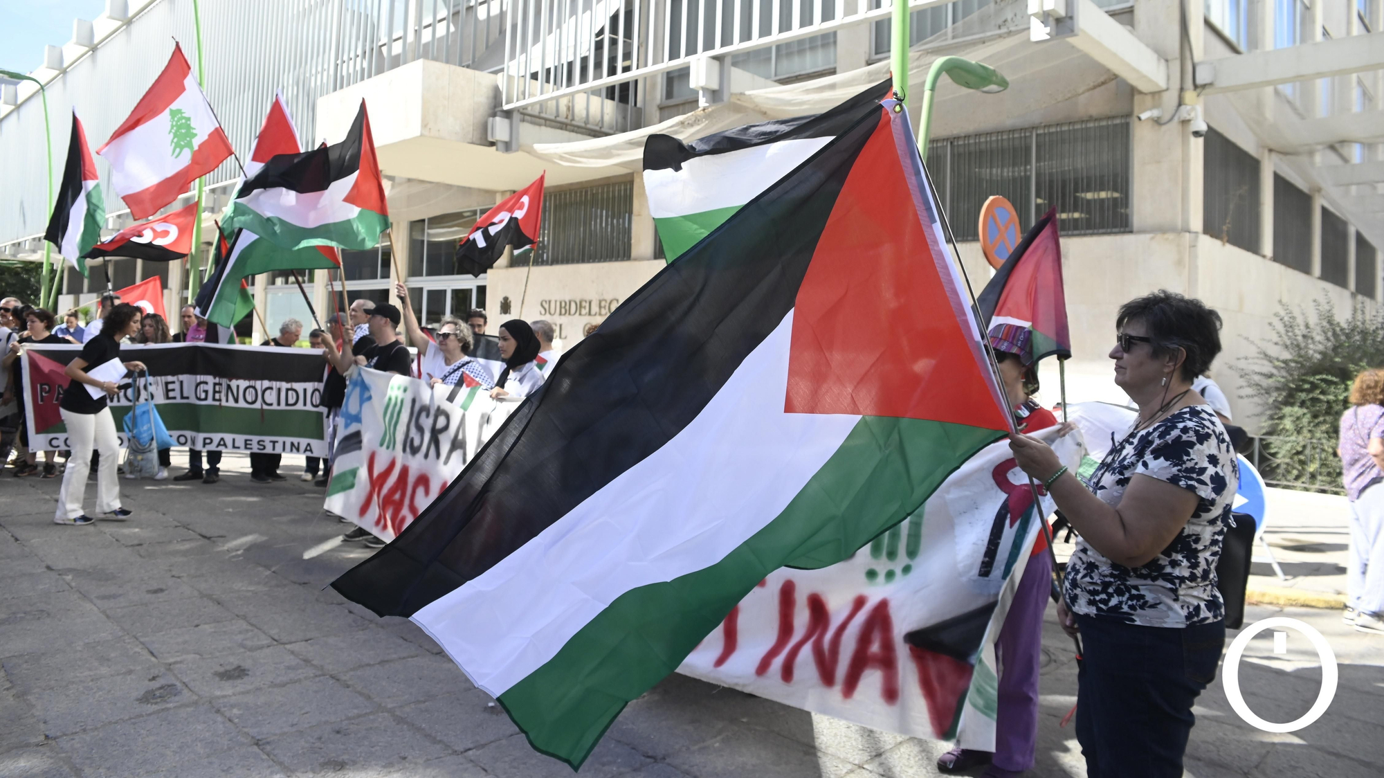 Manifestación por Palestina en la Subdelegación de Gobierno