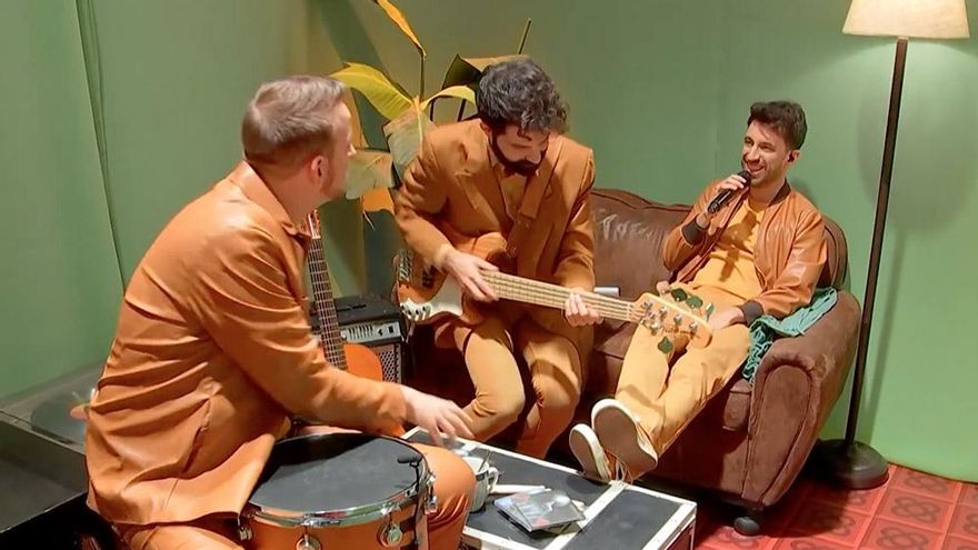 Siderland, durante su actuación en la semifinal del Benidorm Fest 2023