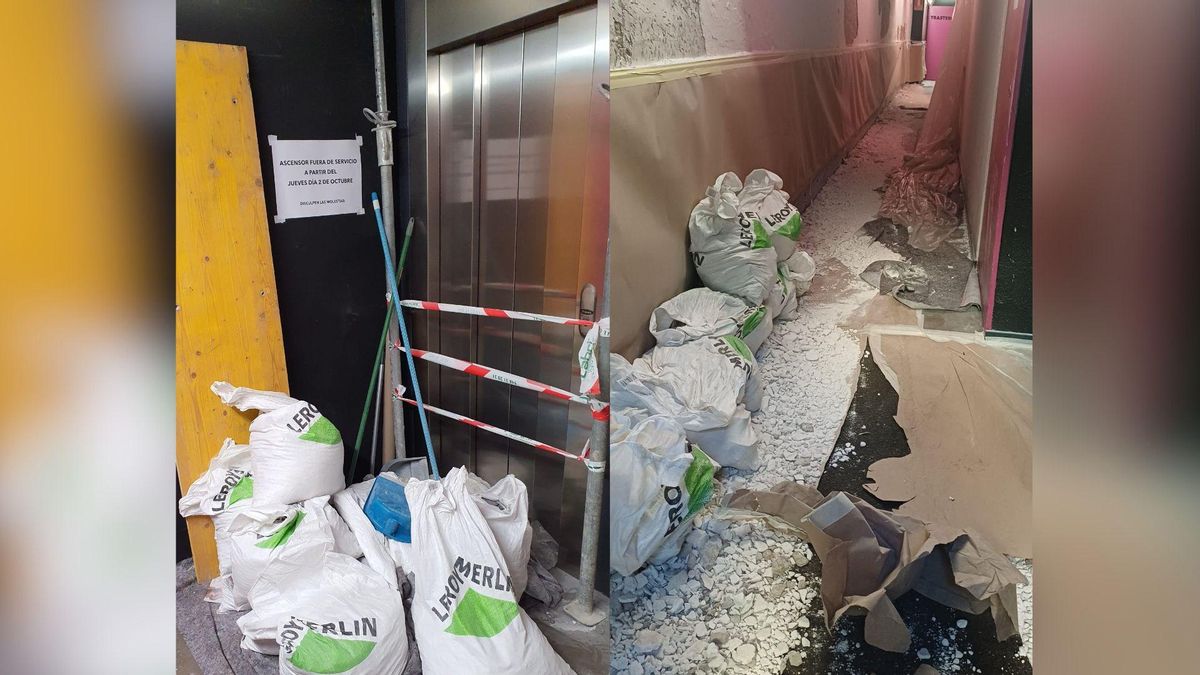 Estado del portal y del ascensor a mediados de octubre de 2025