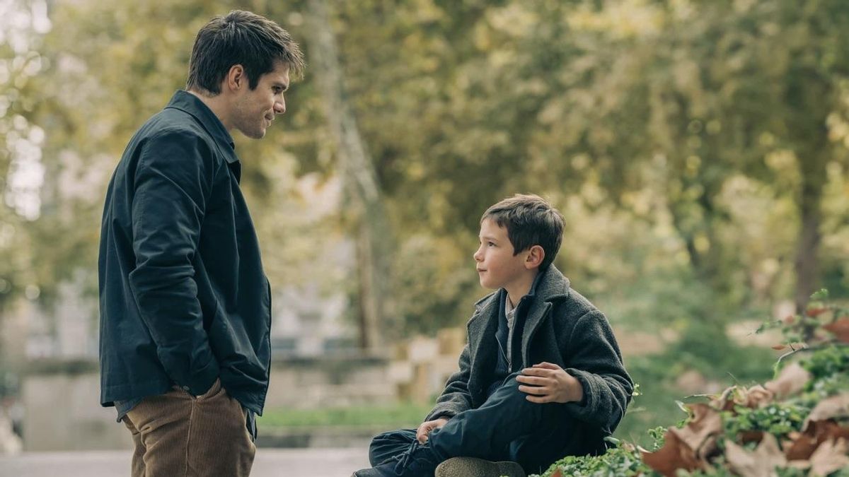 François y su doble Simón (Valentin Picard), de 8 años