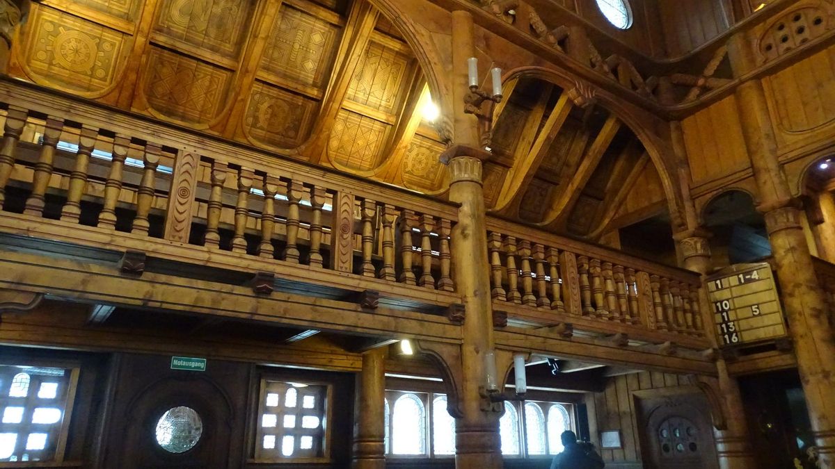 Interior de la Iglesia de Gustav Adolf, en Hahnenklee.
