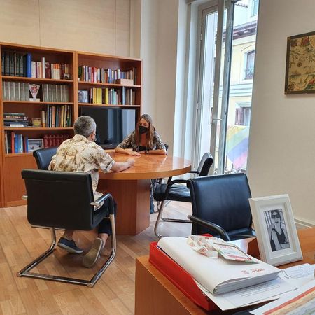 Mar Espinar, en su despacho durante la entrevista