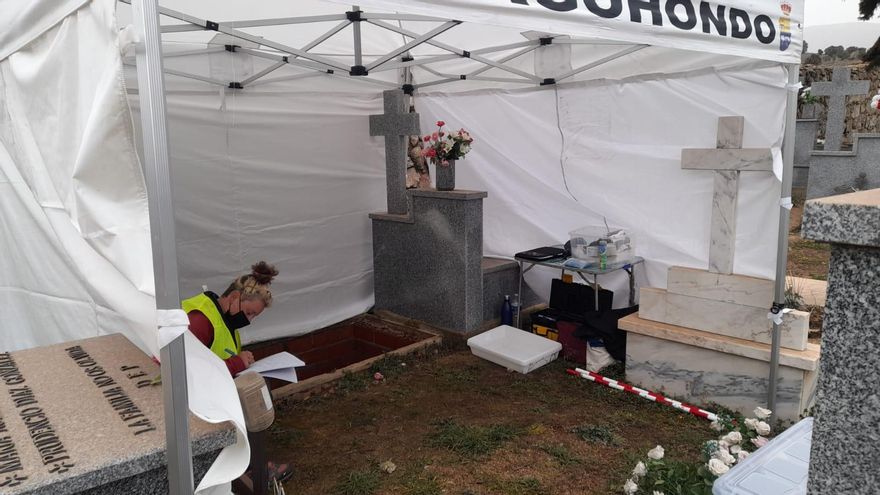 Empiezan los trabajos para identificar a tres 'maquis' antifranquistas en Ávila, uno de ellos extremeño