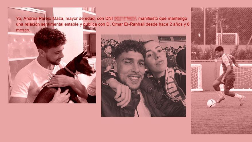 Imágenes de Omar, encerrado en el CIE a la espera de su expulsión, con su novia española, que trata de conseguir la paralización del retorno de su pareja