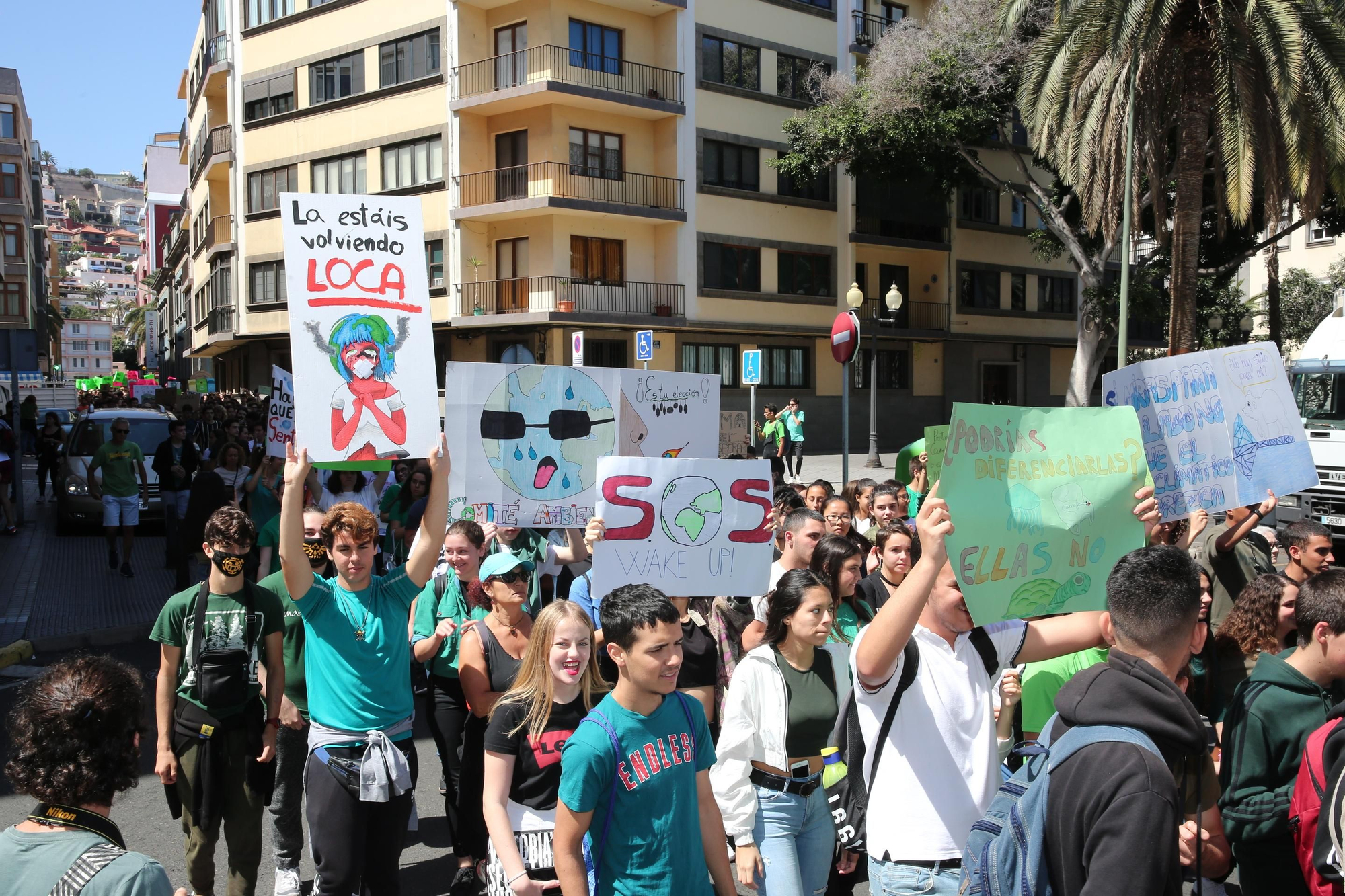 Movilización contra el cambio climático en Gran Canaria.