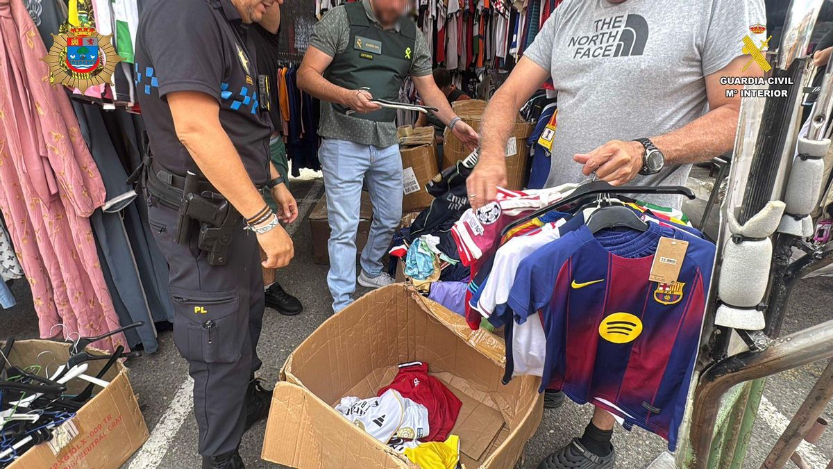 Prendas falsificadas en los mercadillos de Santo Domingo y Ezcaray