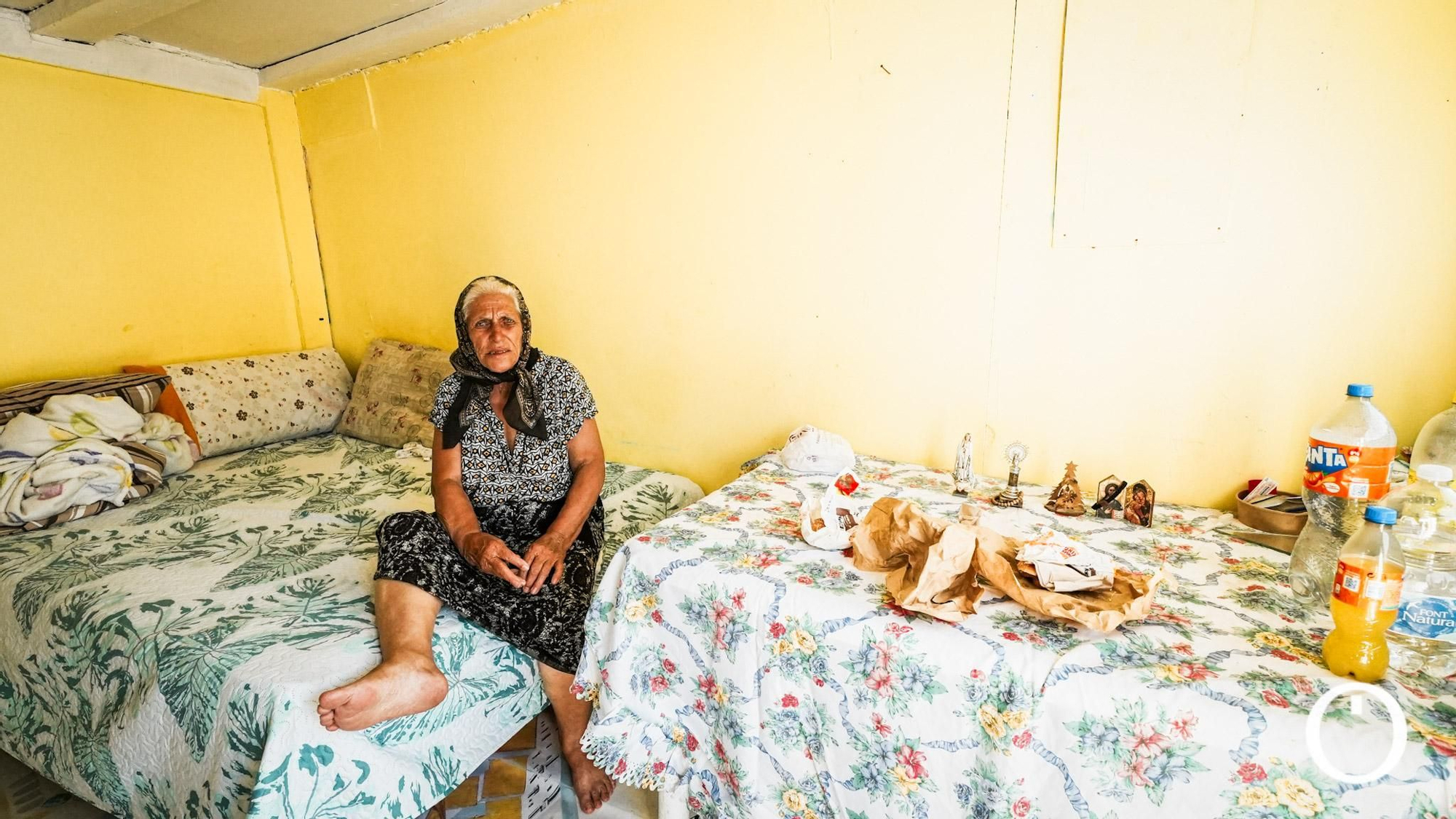 Asentamiento afectado tras el incendio que arrasó varias chabolas