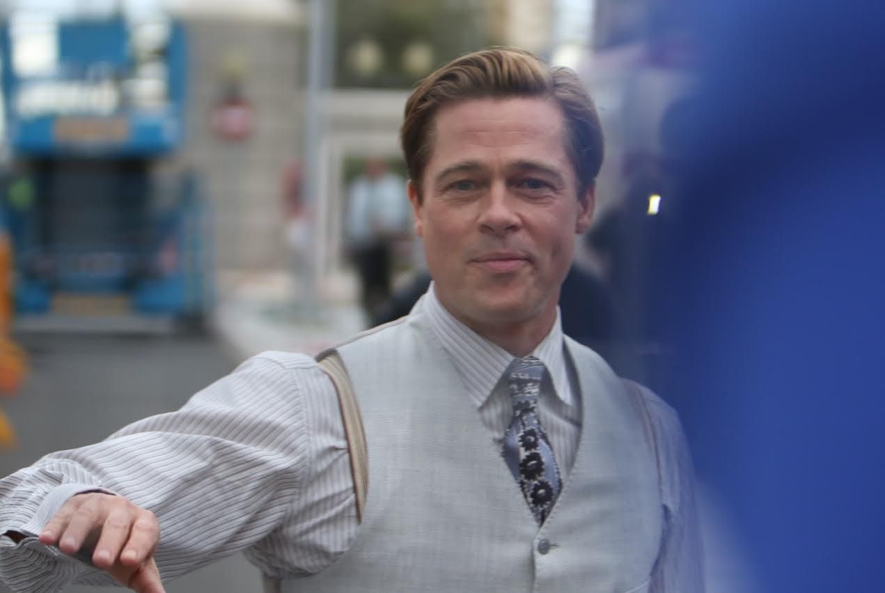 Brad Pitt, en la Plaza de Manuel Becerra. (ALEJANDRO RAMOS)