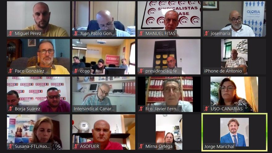 Reunión virtual de patronales turísticas y sindicatos para exigir los corredores turísticos