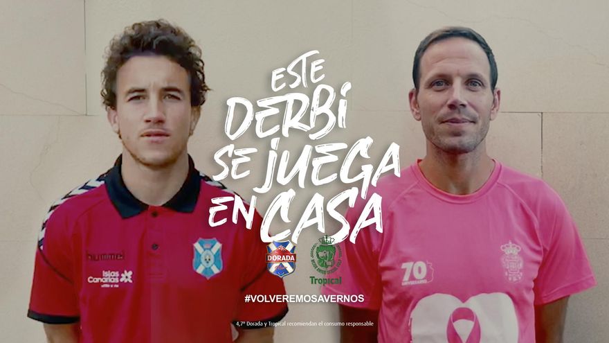 La creatividad de la campaña une a los jugadores amarillos y blanquiazules.