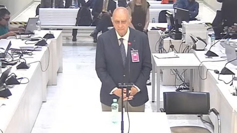 Jorge Fernández Díaz durante su declaración en la Audiencia Nacional.