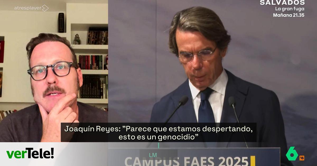 El detalle de Aznar que no convence a Joaquín Reyes: “Lo que digan Ayuso y él sobre Gaza me importa poco”