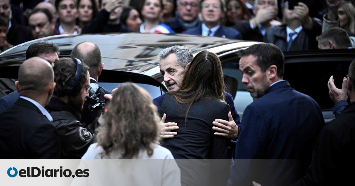 Nicolas Sarkozy ingresa en prisión tras ser condenado a cinco años de cárcel por el caso de financiación libia