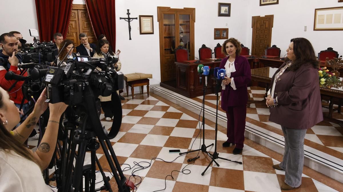 La Vicepresidenta del Gobierno María Jesús Montero visita Montoro