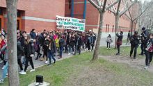 Manifestación de estudiantes de la URJC en protesta por el escándalo del máster de Cifuentes