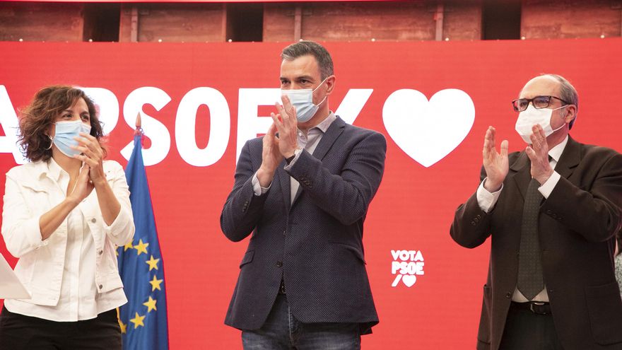 Sánchez abre campaña con la vista puesta en el fin de la pandemia: "Madrid tendrá que elegir entre un Gobierno serio o el de Colón"