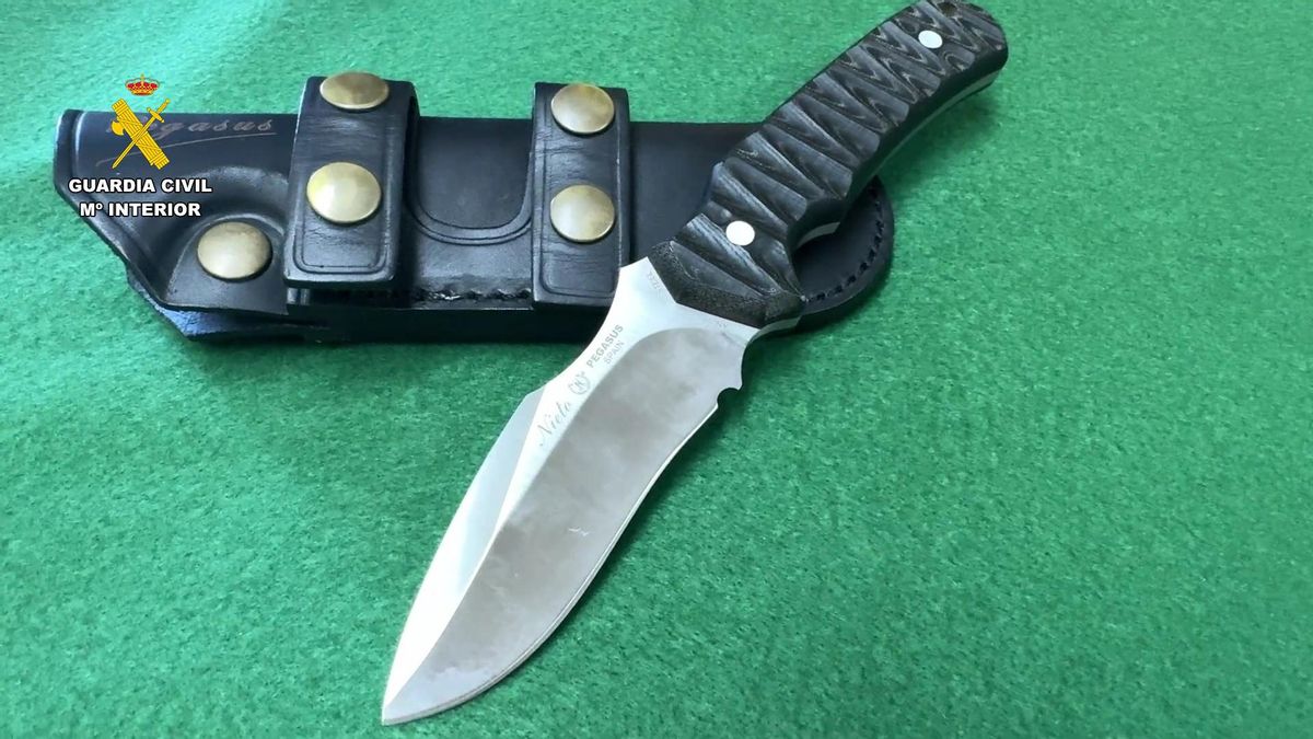 La Guardia Civil halló un cuchillo entre las pertenencias del peregrino