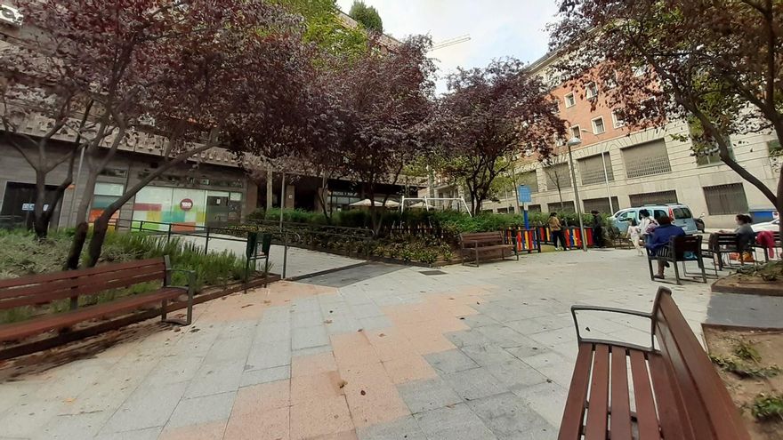 Vista del renovado Jardín de Concha Méndez