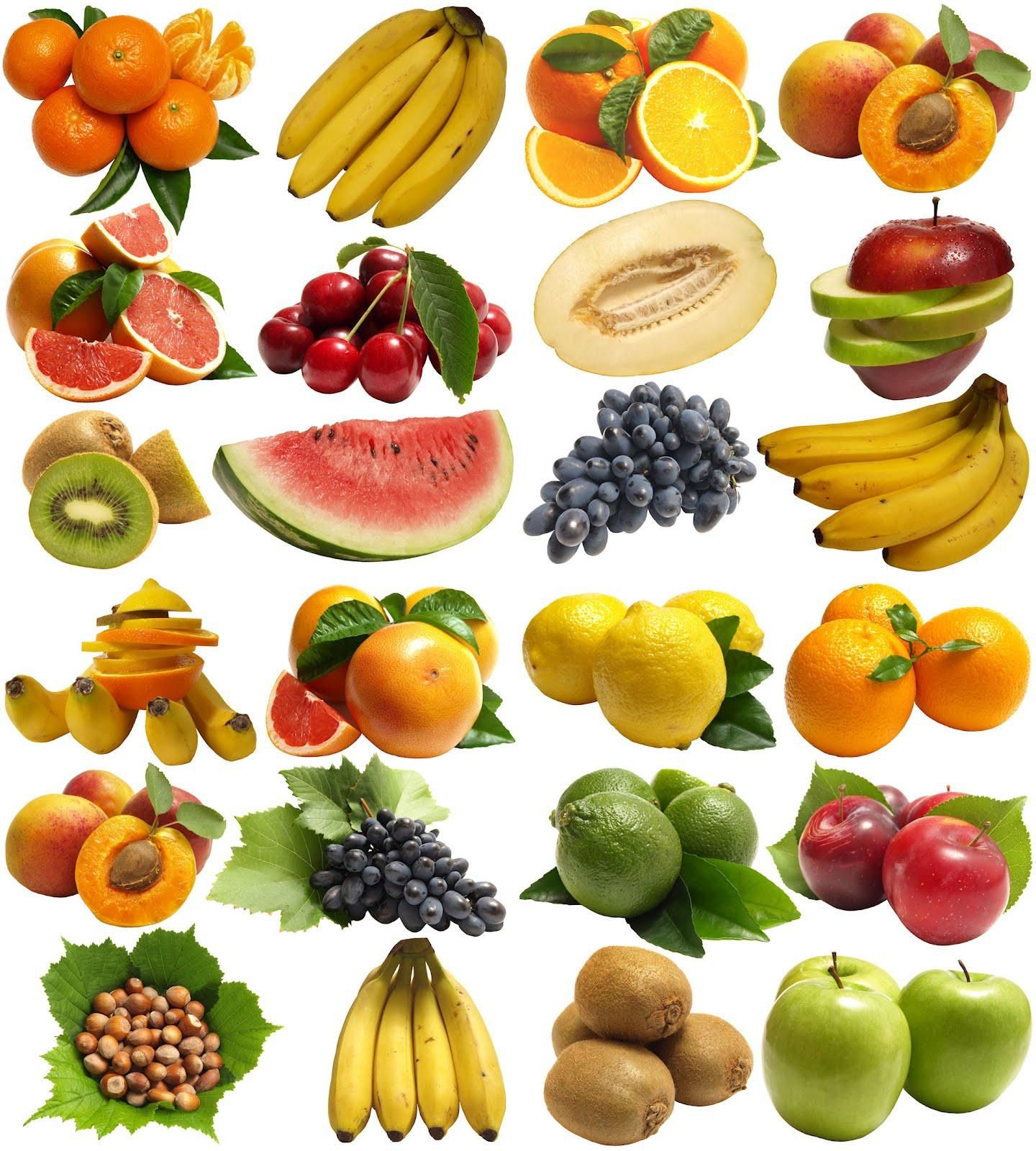 Distintos tipos de frutas