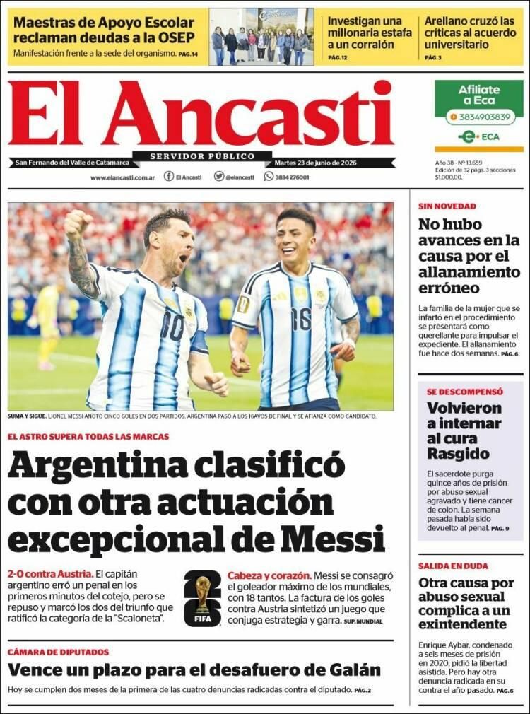 Los diarios del mundo, a los pies de un Messi eterno