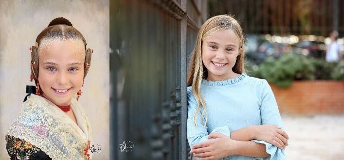 Lucía García, fallera mayor infantil de València.