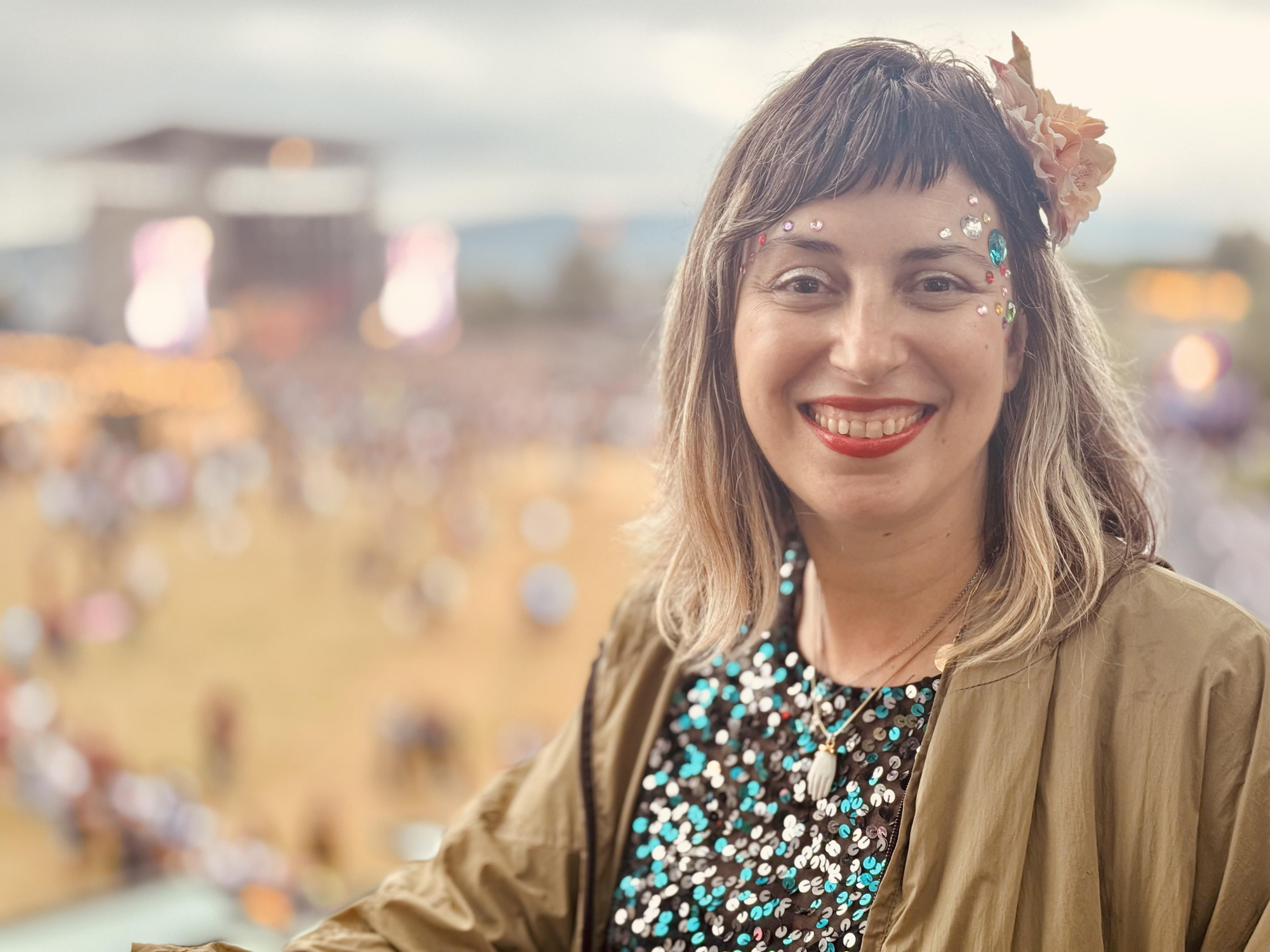 Vanesa, este sábado antes del concierto de Kylie Minogue en el BBK Live