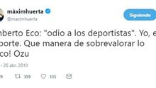 Tuit de Máxim Huerta