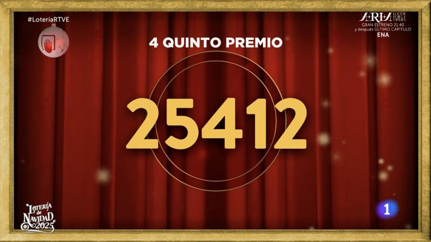 Otro quinto premio para el 25412
