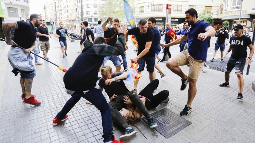 La Brigada de Información reconoce que no detectó el "salto cualitativo" de las agresiones ultras del 9 d'Octubre de 2017