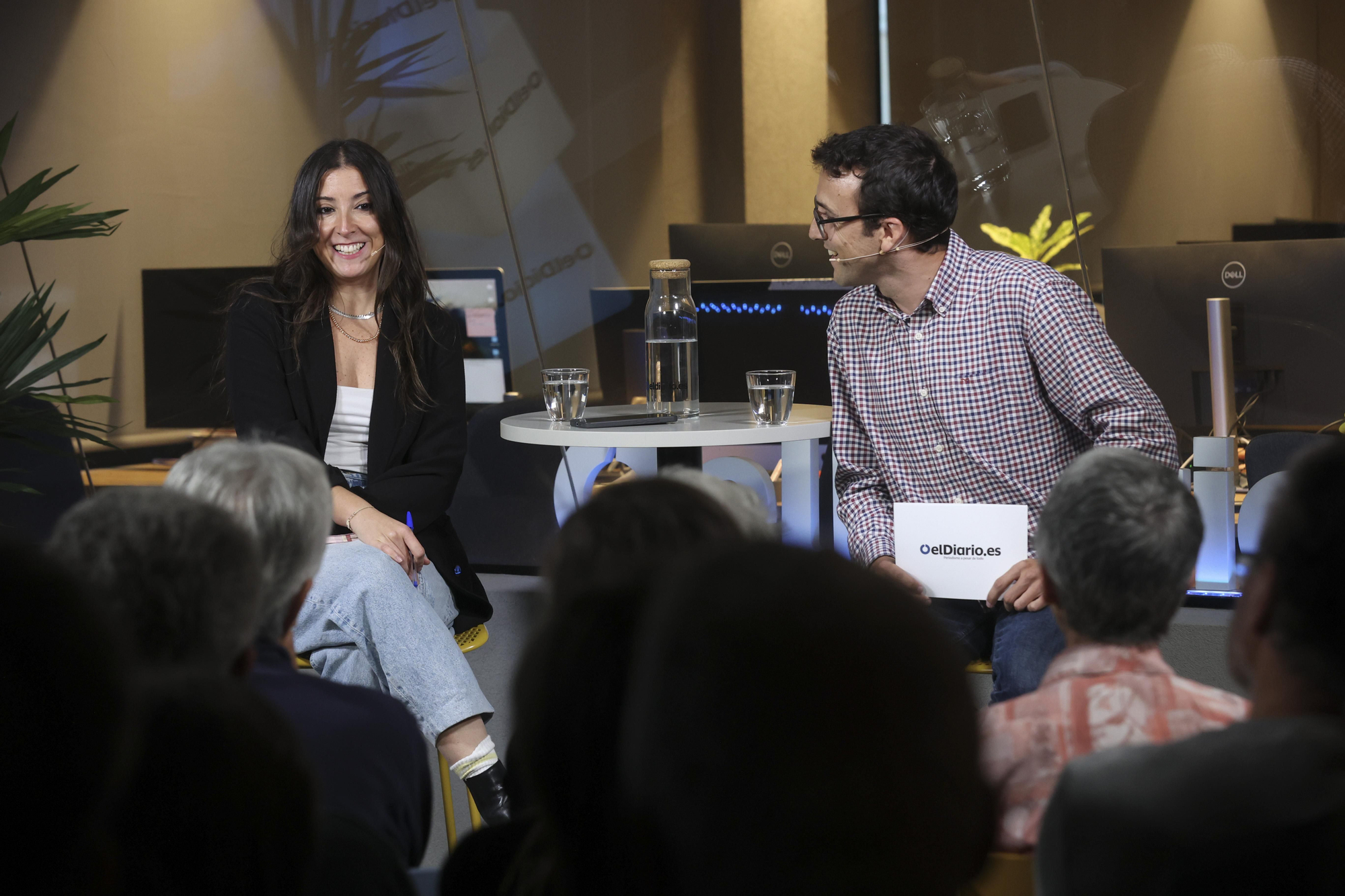 En la redacción con Gabriela Sánchez, en imágenes