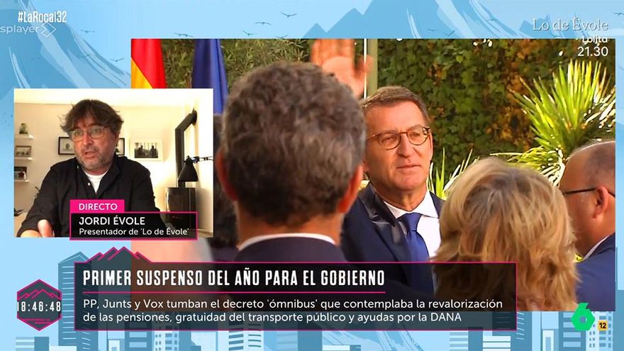 Jordi Évole carga en 'La Roca' contra Feijóo y el PP: "No tiene carisma y cada vez se le nota más"