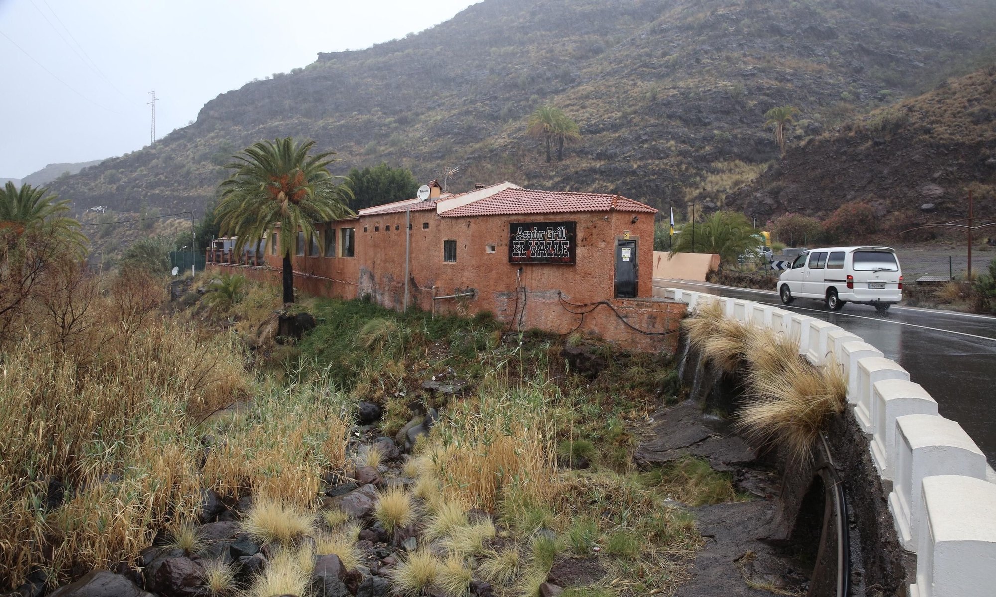 Lluvia en el Pie de la Cuesta de Mogán