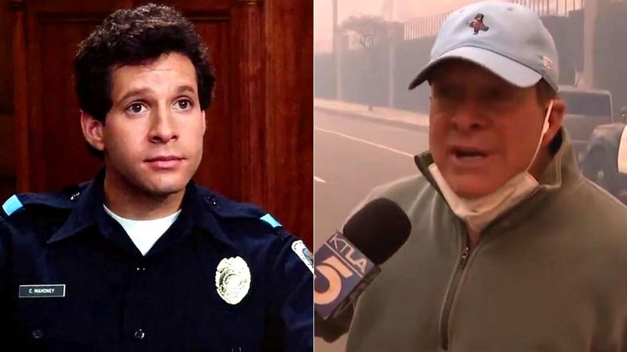 Steve Guttenberg, de 'Loca Academia de Policía', se cuela en la TV como 'héroe anónimo' en los incendios de Los Ángeles