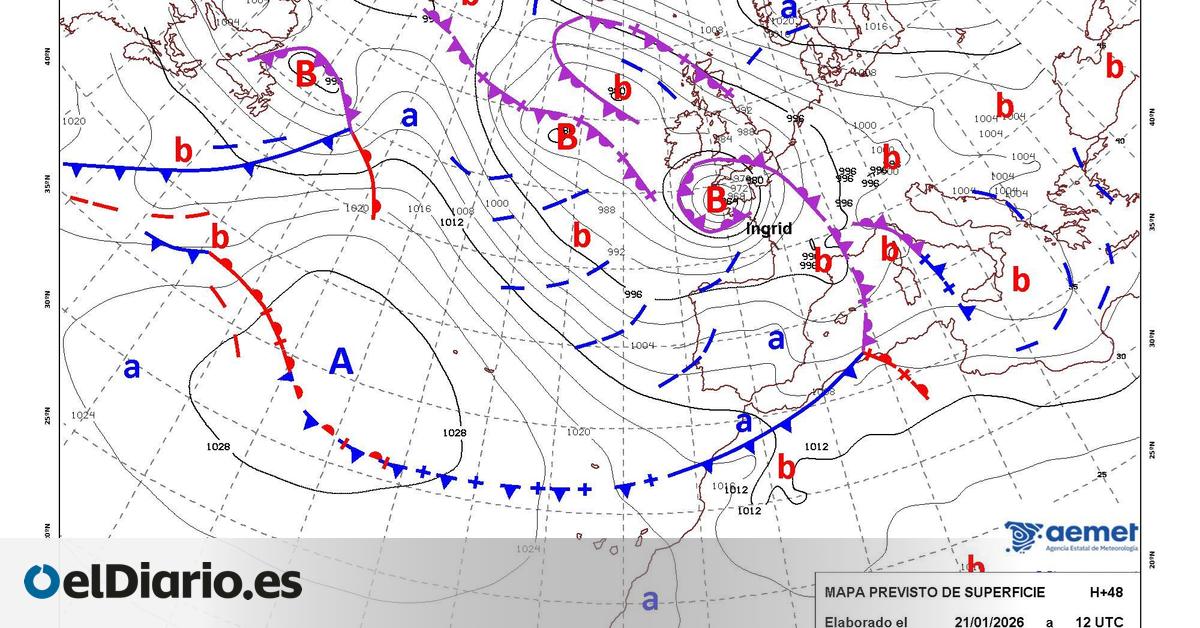 Nos va a atravesar un frente : la predicción de Aemet para Canarias en las próximas horas