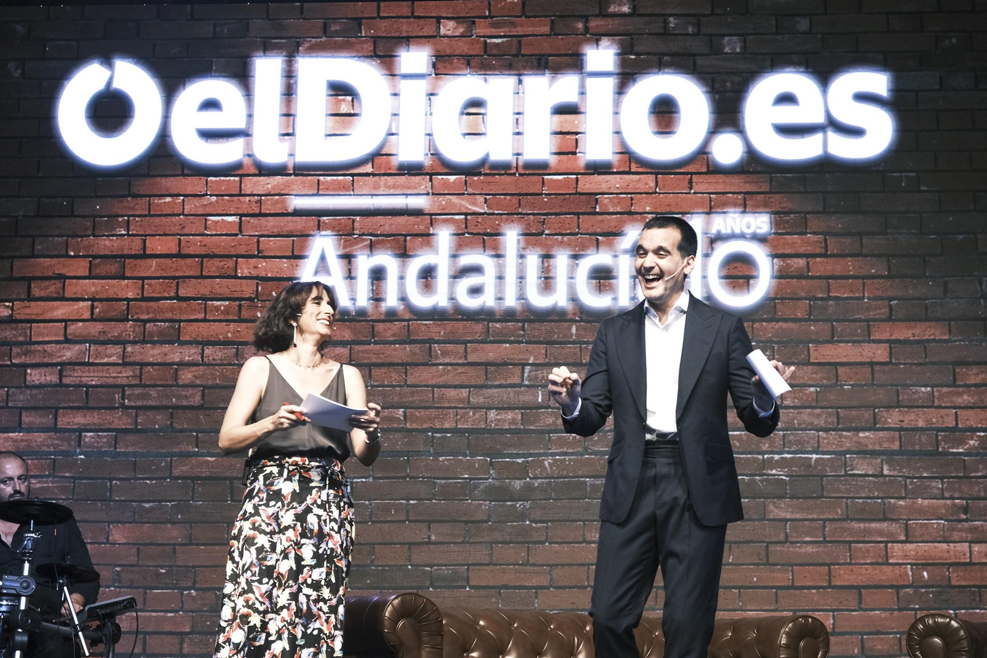 María Iglesias y Julio Muñoz 'Rancio', durante la gala