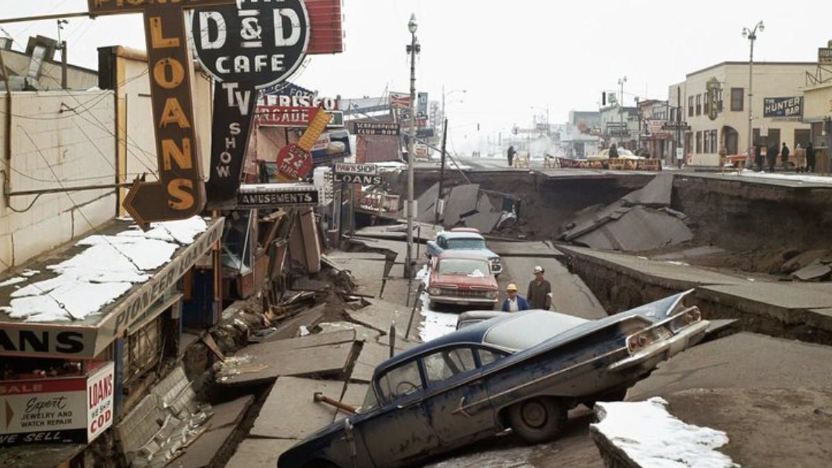 El temblor arrasó Alaska y dejó barrios enteros bajo el barro en cuestión de minutos