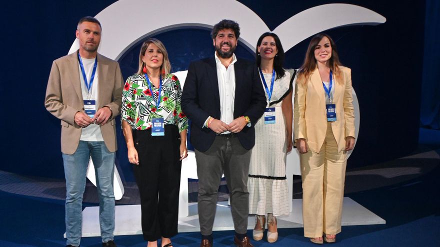 El presidente del Partido Popular de la Región de Murcia (PPRM), Fernando López Miras, en el 21 Congreso Nacional del PP