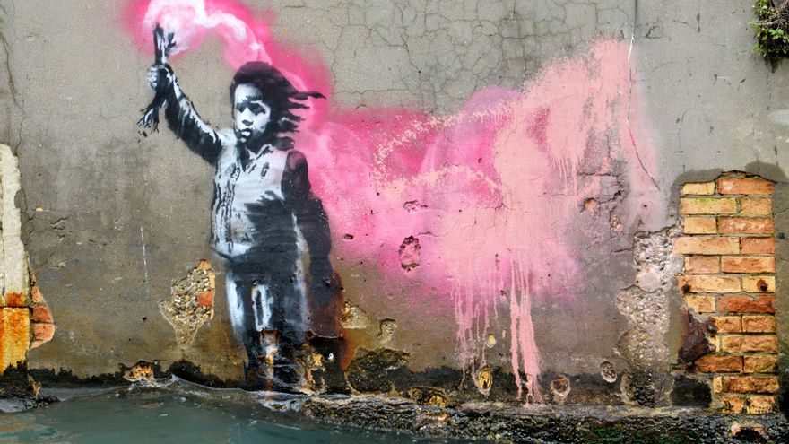 Enmarcar a Banksy: la tensión entre arte, protesta y mercantilización sale a flote en Venecia