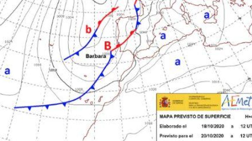 Temporal atlántico por la borrasca Bárbara: la Aemet eleva a naranja el aviso por vientos de más de 100 kilómetros por hora en Tenerife y La Palma