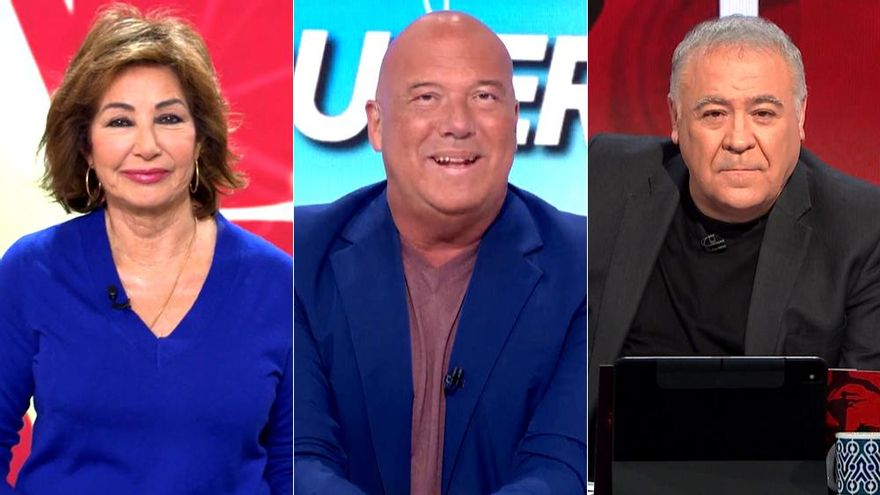 'El programa de Ana Rosa' (14.2%) pierde el liderato de su franja ante laSexta y la pareja formada por 'Aruser@s' y 'ARV'