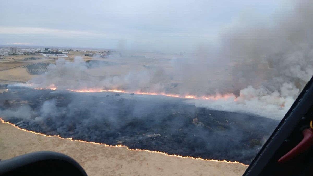 Estabilizado el incendio que se declaró este sábado en Pozoblanco