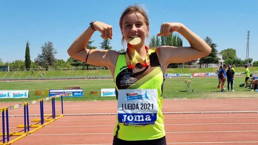 Andrea Monroy, oro en Hexatlón