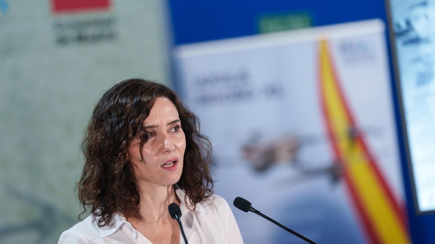 Isabel Díaz Ayuso presenta la primera Estrategia de impulso del Ecosistema de Drones de la región, a 10 de febrero de 2026, en Madrid.