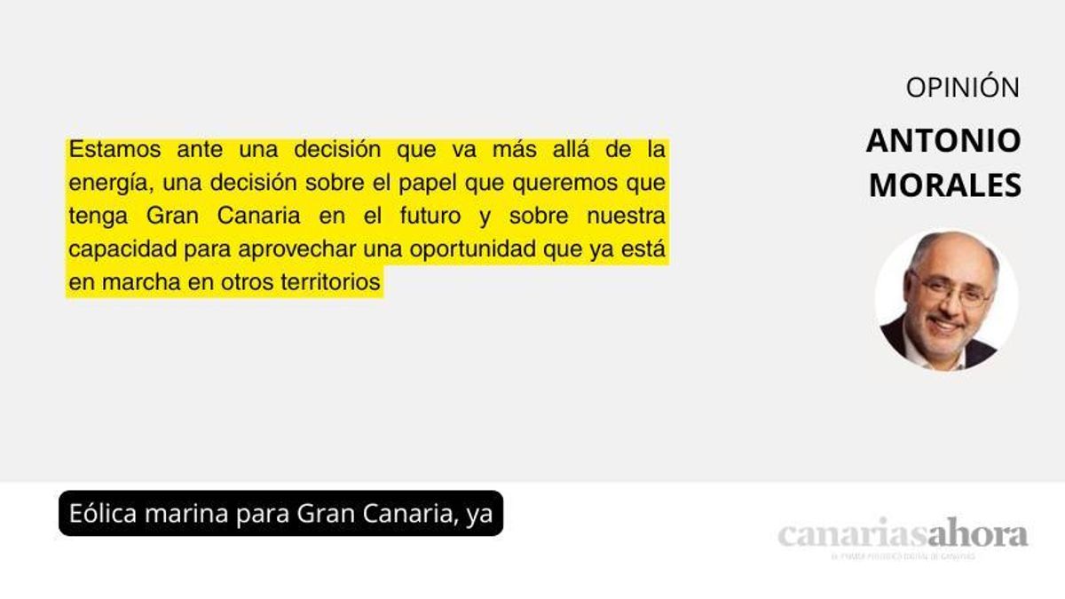 Eólica marina para Gran Canaria, ya