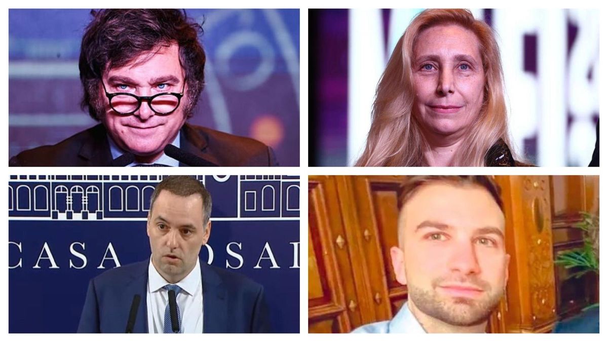 Javier Milei, Karina Milei, Manuel Adorni y Mauricio Novelli, rostros del Gobierno ultra