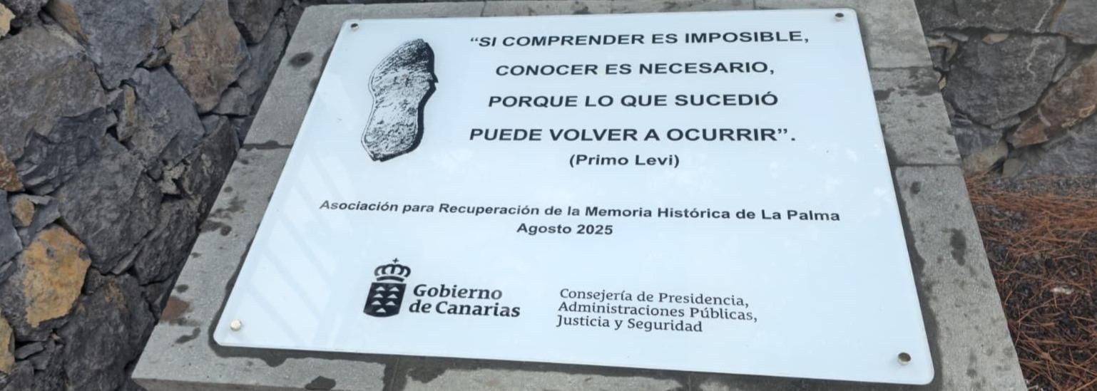 Placa conmemorativa. Foto:  Ana M. González (ARMHLP)