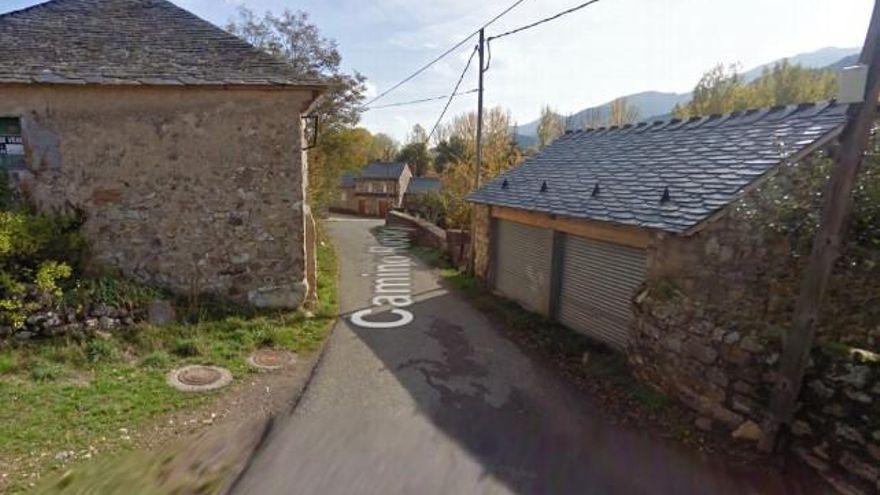 Estrechamiento en Huerga de Babia.