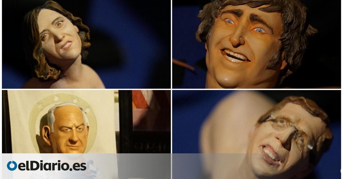Un artista cuela en el Museo de Cera de Madrid esculturas de Ayuso y Almeida como ratas junto a Trump y a Netanyahu de muñeco diabólico